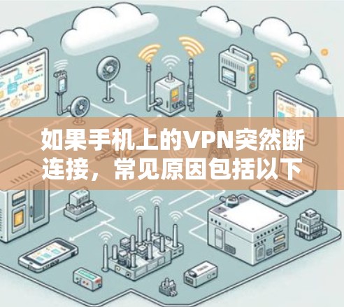 如果手机上的VPN突然断连接，常见原因包括以下几种情况