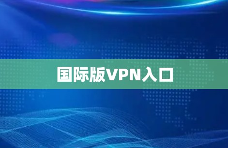 国际版VPN入口 国际版VPN入口
