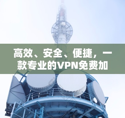 高效、安全、便捷，一款专业的VPN免费加速器完美满足你的网络需求